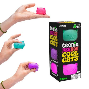 schylling sensory NeeDoh: Cool Cats x 3 (ASSORTED)